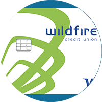 Picture of a Wildfire Visa with an EMV Chip