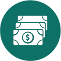 dark-green-borrow-icon Pile of cash