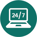 dark-green-loan-apply-icon Apply online 24-7