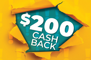 Get $200 Cash Back