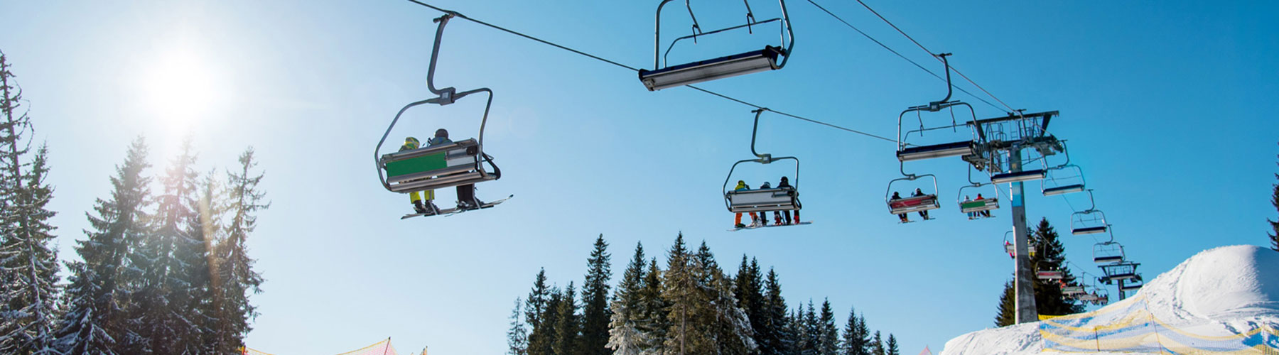 Ski-Lift on sunny day